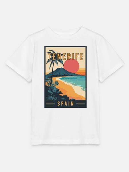 Entdecken Sie die Kanarischen Inseln und Teneriffa in Spanien - Stanley/Stella Kinder T-Shirt MINI CREATOR - Weiß