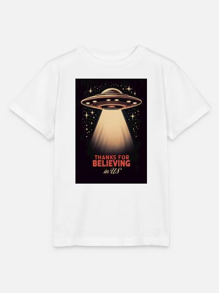 Thanks for believing - Stanley/Stella Kinder T-Shirt MINI CREATOR  - Weiß