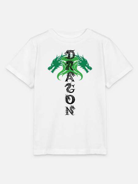 Grünes Drachenemblem - Stanley/Stella Kinder T-Shirt MINI CREATOR - Weiß