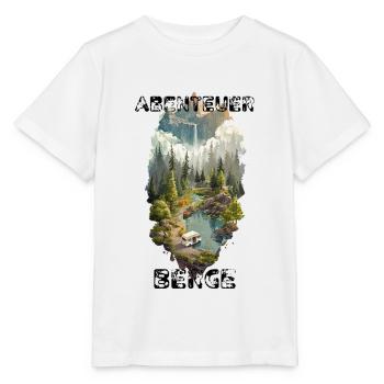 Outdoor Abenteuer – Berge, Wald & Camper - Stanley/Stella Kinder T-Shirt MINI CREATOR  - Weiß - Vorne - Maike (125cm)