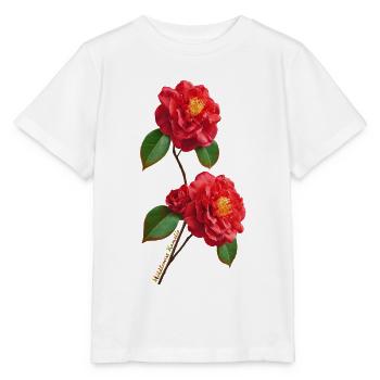 Middlemist Camellia – The rarest flower in the world - Stanley/Stella MINI CREATOR Kids’ T-Shirt - white - Front - Maike (125cm)