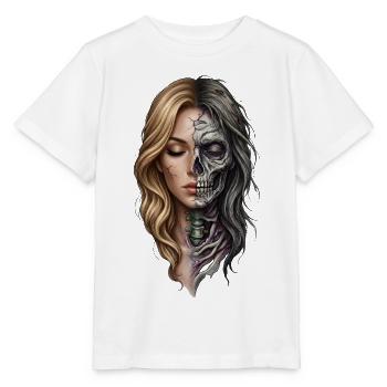 Leben und Tod im Portrait - Stanley/Stella Kinder T-Shirt MINI CREATOR  - Weiß - Vorne - Maike (125cm)