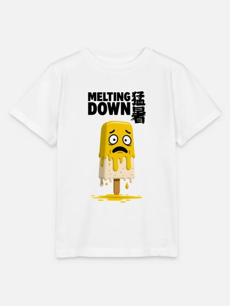 Schmelzendes Zitronen-Eis am Stiel - Stanley/Stella Kinder T-Shirt MINI CREATOR - Weiß