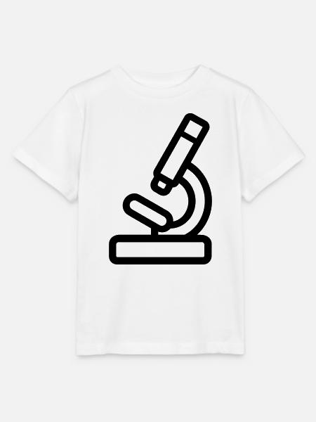 Mikroskop - Stanley/Stella Kinder T-Shirt MINI CREATOR  - Weiß