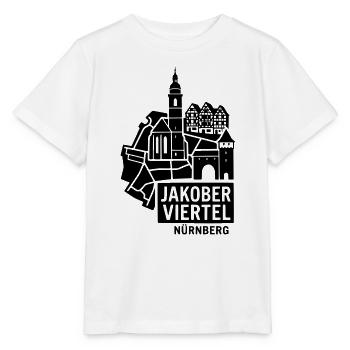 Jakober Viertel Jakobsviertel Nürnberg Silhouette - Stanley/Stella Kinder T-Shirt MINI CREATOR  - Weiß - Vorne - Maike (125cm)