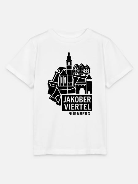 Jakober Viertel Jakobsviertel Nürnberg Silhouette - Stanley/Stella Kinder T-Shirt MINI CREATOR - Weiß
