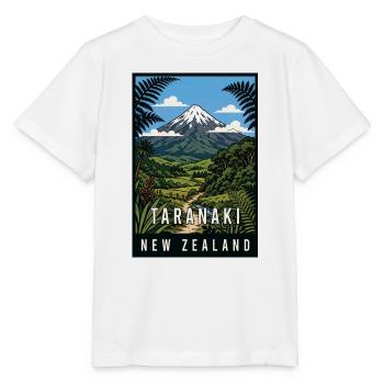 Erleben Sie den Taranaki Mountain in Neuseeland - Stanley/Stella Kinder T-Shirt MINI CREATOR  - Weiß - Vorne - Maike (125cm)