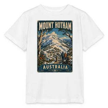 Erleben Sie den dramatischen Mount Hotham in Australien - Stanley/Stella Kinder T-Shirt MINI CREATOR  - Weiß - Vorne - Maike (125cm)