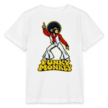 Funky Monkey - Stanley/Stella Kinder T-Shirt MINI CREATOR  - Weiß - Vorne - Maike (125cm)