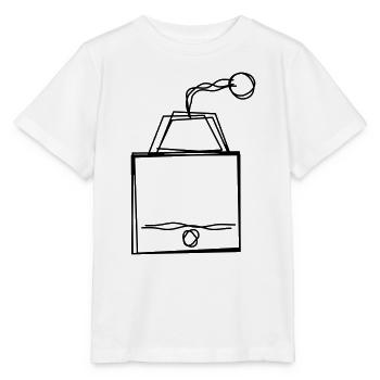 Kaffeemühle handgezeichnet - Stanley/Stella Kinder T-Shirt MINI CREATOR  - Weiß - Vorne - Maike (125cm)
