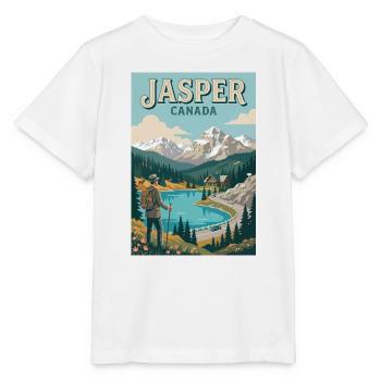 Erleben Sie Mountain Adventure und Jasper in Kanada - Stanley/Stella Kinder T-Shirt MINI CREATOR  - Weiß - Vorne - Maike (125cm)