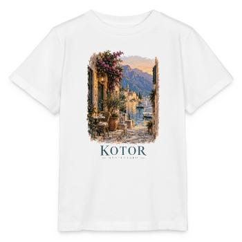Kotor, Montenegro Vintagen-Escape - Stanley/Stella Kinder T-Shirt MINI CREATOR  - Weiß - Vorne - Maike (125cm)