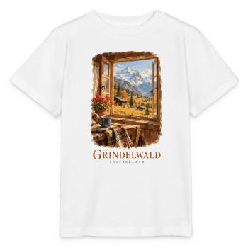 Grindelwald Vintage-Schweizer Charme - Stanley/Stella Kinder T-Shirt MINI CREATOR  - Weiß - Vorne - Maike (125cm)