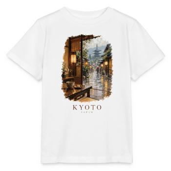 Kyoto Japan Friedlicher Teehausblick - Stanley/Stella Kinder T-Shirt MINI CREATOR  - Weiß - Vorne - Maike (125cm)