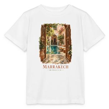 Marrakesch Marokko Vintage-Charme - Stanley/Stella Kinder T-Shirt MINI CREATOR  - Weiß - Vorne - Maike (125cm)