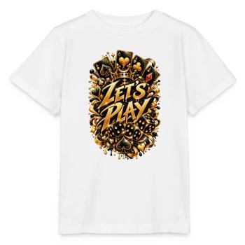 LET’S PLAY – Casino Chaos - Stanley/Stella Kinder T-Shirt MINI CREATOR  - Weiß - Vorne - Maike (125cm)