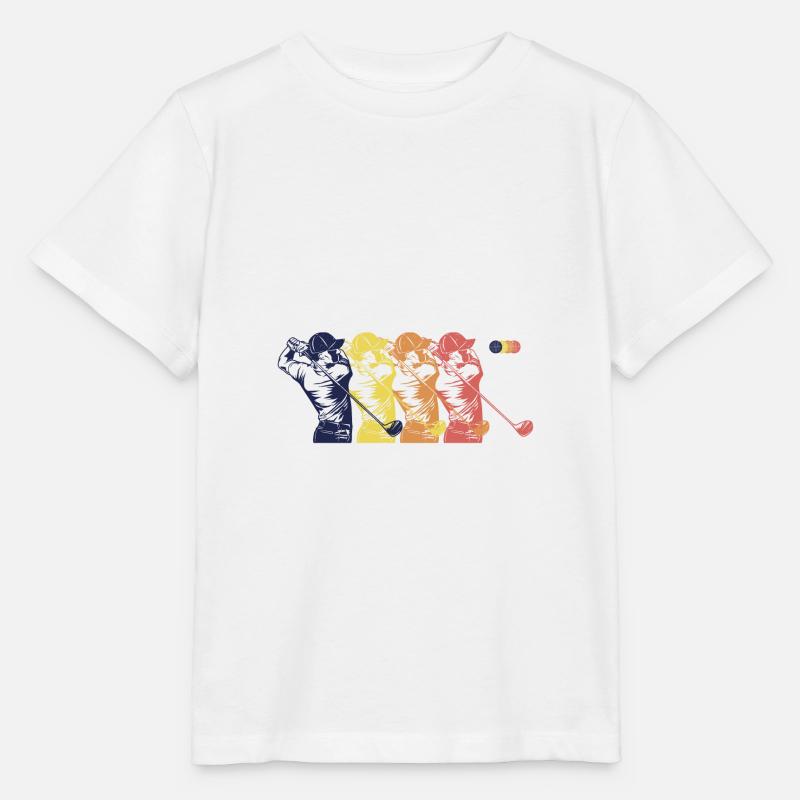 Golf Golfplatz Golfer Abfolge - Stanley/Stella Kinder T-Shirt MINI CREATOR  - Weiß