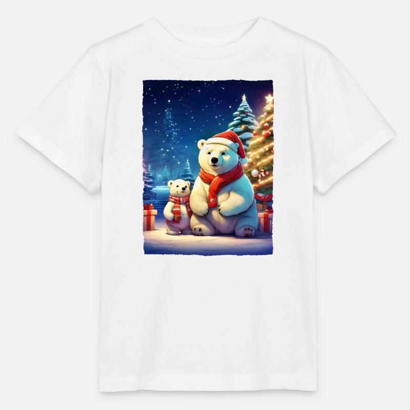 Weihnachten Eisbär 1.5 - Stanley/Stella Kinder T-Shirt MINI CREATOR  - Weiß