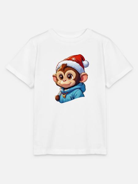 Anime Winterlandschaft Affe 1.4 - Stanley/Stella Kinder T-Shirt MINI CREATOR  - Weiß