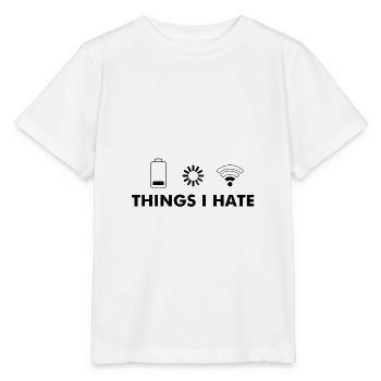 Nerd nerds dictons technique - T-shirt bio MINI CREATOR Stanley/Stella Enfant - blanc - Devant - Maike (125cm)