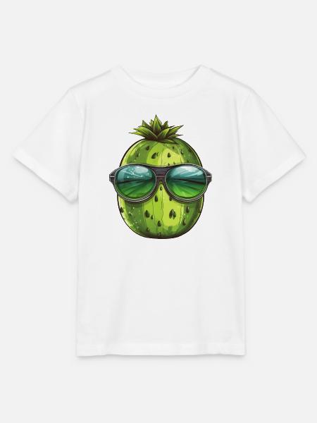 Coole Wassermelone - Design mit Sonnenbrille - Stanley/Stella Kinder T-Shirt MINI CREATOR  - Weiß