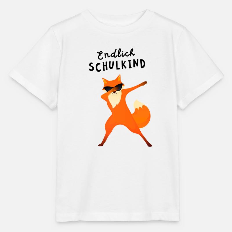 Endlich Schulkind Dab Fuchs Einschulung - Stanley/Stella Kinder T-Shirt MINI CREATOR  - Weiß