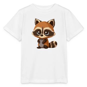 small raccoon - Stanley/Stella MINI CREATOR Kids’ T-Shirt - white - Front - Maike (125cm)