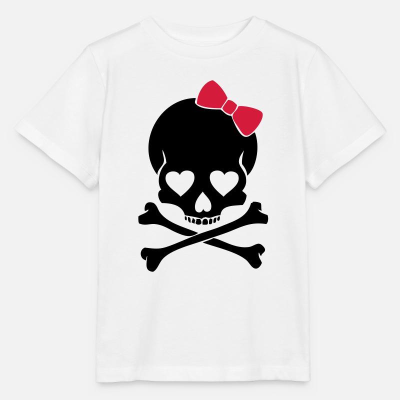 Crâne - T-shirt bio MINI CREATOR Stanley/Stella Enfant - blanc