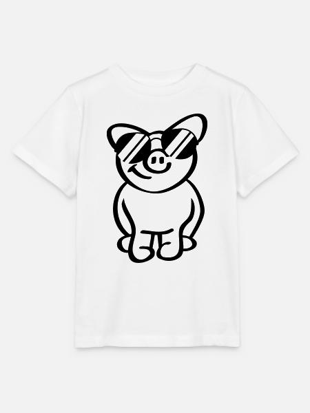 Cool Pig - Stanley/Stella Kinder T-Shirt MINI CREATOR - Weiß