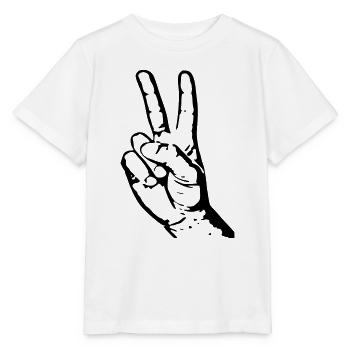 peace - Stanley/Stella Kinder T-Shirt MINI CREATOR  - Weiß - Vorne - Maike (125cm)
