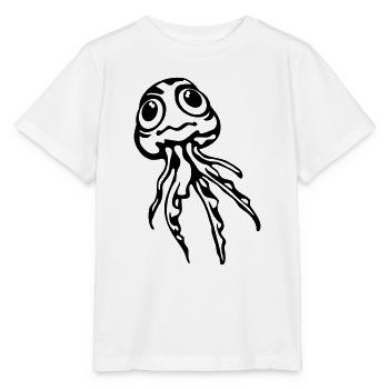 Jellyfish - Stanley/Stella Kinder T-Shirt MINI CREATOR  - Weiß - Vorne - Maike (125cm)