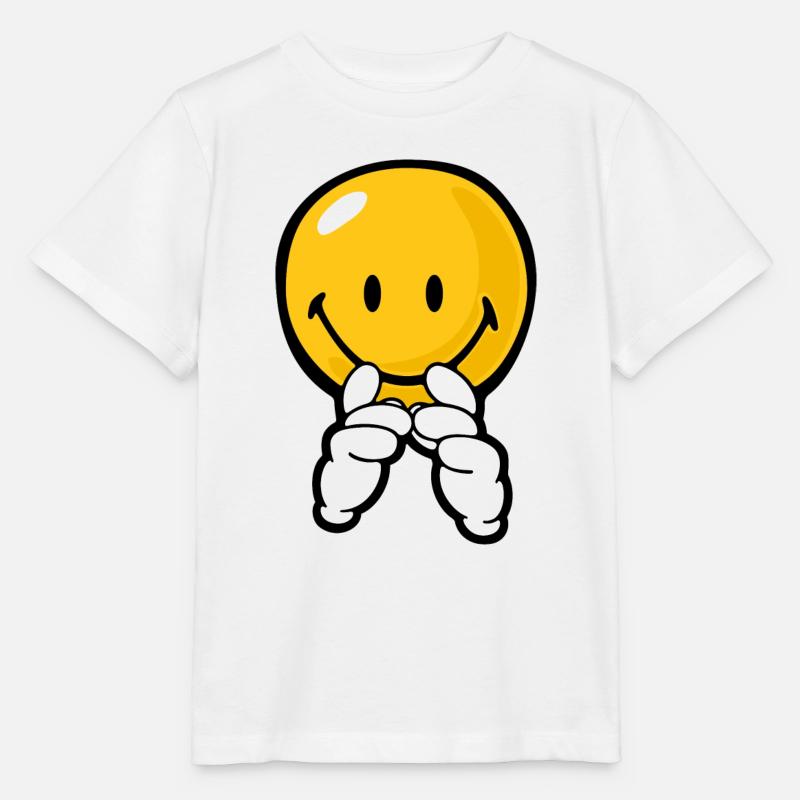 Smiley Confidence Expectation - Stanley/Stella Kinder T-Shirt MINI CREATOR  - Weiß