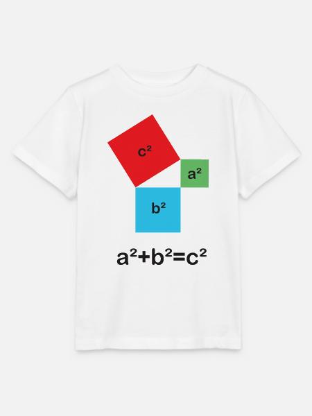 Satz des Pythagoras - Stanley/Stella Kinder T-Shirt MINI CREATOR - Weiß