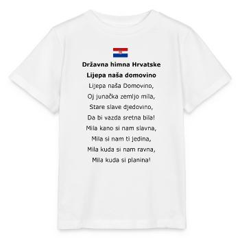 Državna himna Hrvatske: Lijepa naša domovino - Stanley/Stella MINI CREATOR Kids’ T-Shirt - white - Front - Maike (125cm)