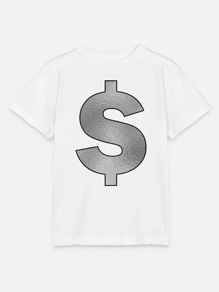 Dollarzeichen Silber - Stanley/Stella Kinder T-Shirt MINI CREATOR - Weiß