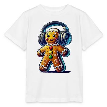 Gingerbread Music Gingerbread Man - Stanley/Stella MINI CREATOR Kids’ T-Shirt - white - Front - Maike (125cm)