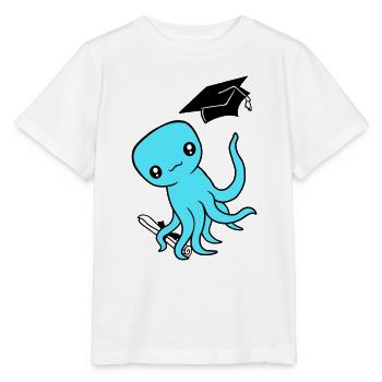 Octopus High School Graduation Passed College - Stanley/Stella MINI CREATOR Kids’ T-Shirt - white - Front - Maike (125cm)