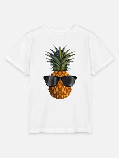 Ananas coolness - Stanley/Stella Kinder T-Shirt MINI CREATOR - Weiß