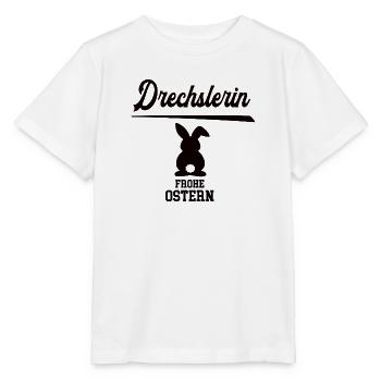 Drechslerin Frohe Ostern Ostergeschenk Tischlerei - Stanley/Stella Kinder T-Shirt MINI CREATOR  - Weiß - Vorne - Maike (125cm)