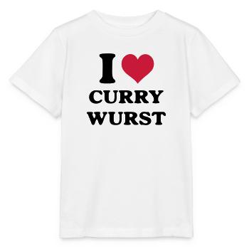 Currywurst i love - Stanley/Stella Kinder T-Shirt MINI CREATOR  - Weiß - Vorne - Maike (125cm)