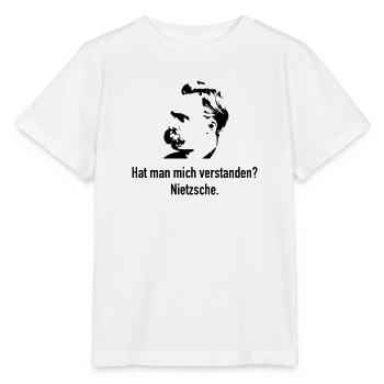 Nietzsche: Hat man mich verstanden? - Stanley/Stella Kinder T-Shirt MINI CREATOR  - Weiß - Vorne - Maike (125cm)