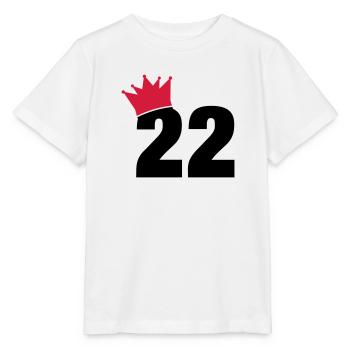 22_krone_f2 - Stanley/Stella Kinder T-Shirt MINI CREATOR  - Weiß - Vorne - Maike (125cm)