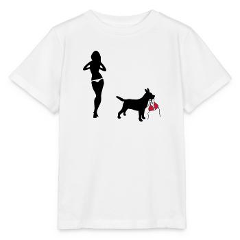 hund - Stanley/Stella MINI CREATOR Kids’ T-Shirt - white - Front - Maike (125cm)