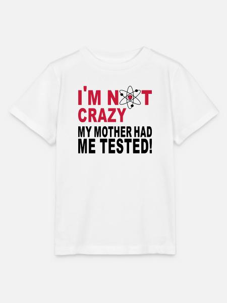 im not crazy - Stanley/Stella Kinder T-Shirt MINI CREATOR - Weiß