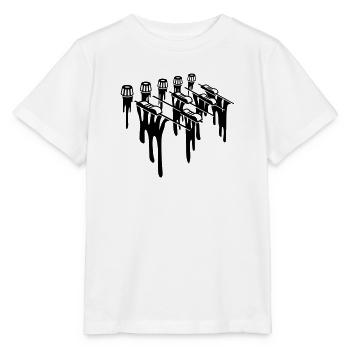 Table de mixage Drop Sound Controller - T-shirt bio MINI CREATOR Stanley/Stella Enfant - blanc - Devant - Maike (125cm)