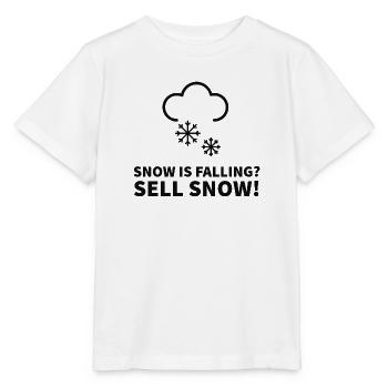 Snow is falling Sell Snow Trader Strategy - Stanley/Stella MINI CREATOR Kids’ T-Shirt - white - Front - Maike (125cm)