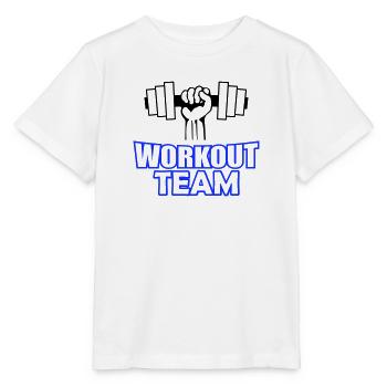 Workout Team - Stanley/Stella Kinder T-Shirt MINI CREATOR  - Weiß - Vorne - Maike (125cm)