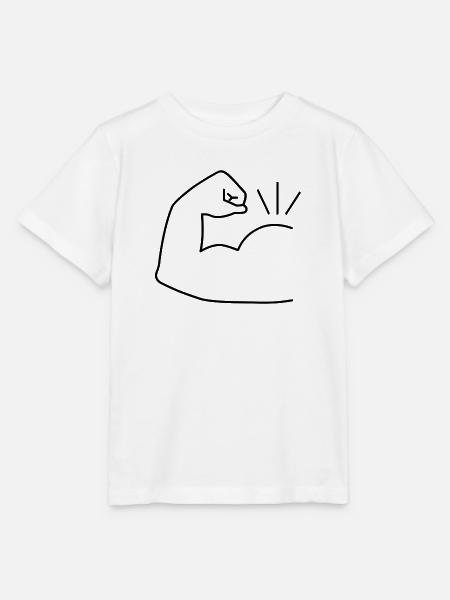 Muskeln - Stanley/Stella Kinder T-Shirt MINI CREATOR - Weiß