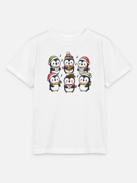 Festliche Pinguin-Weihnachtslieder singen Weihnachtslieder - Stanley/Stella Kinder T-Shirt MINI CREATOR - Weiß