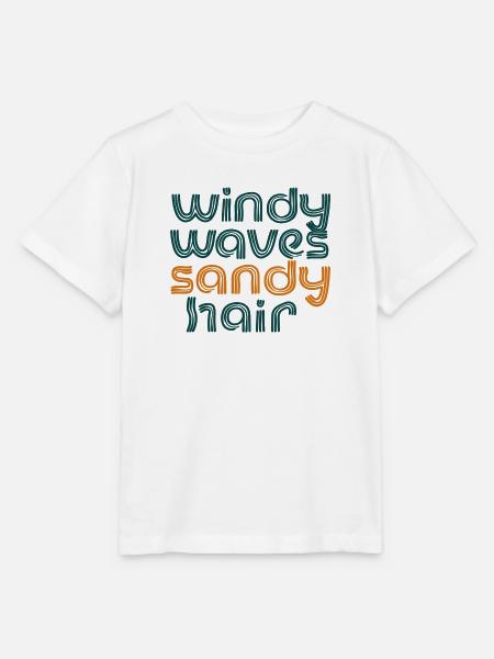 windy waves - Stanley/Stella Kinder T-Shirt MINI CREATOR - Weiß